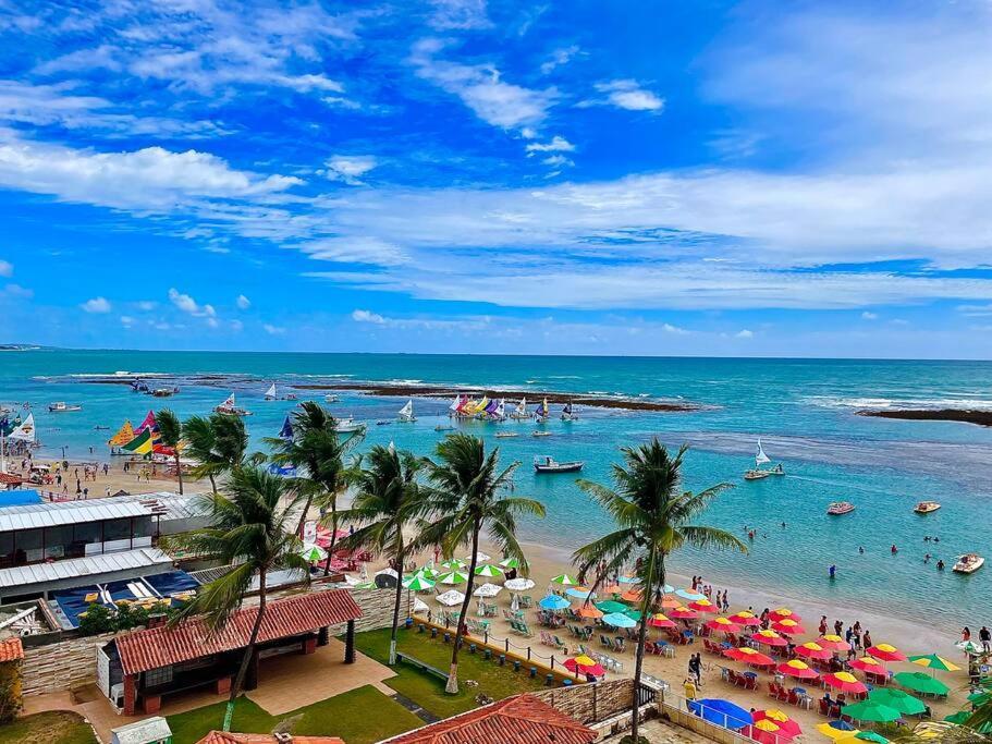 Flat Confortavel E Completo A Poucos Passos Da Praia Em Porto De Galinhas Rua Das Sombrinhas Luaran gambar
